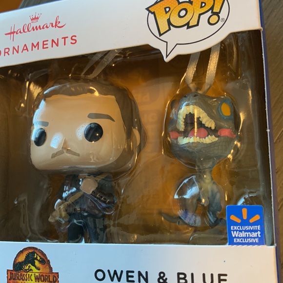 Funko Pop Ornaments - Jurassic World - Owen and Blue - Picture 2 of 4